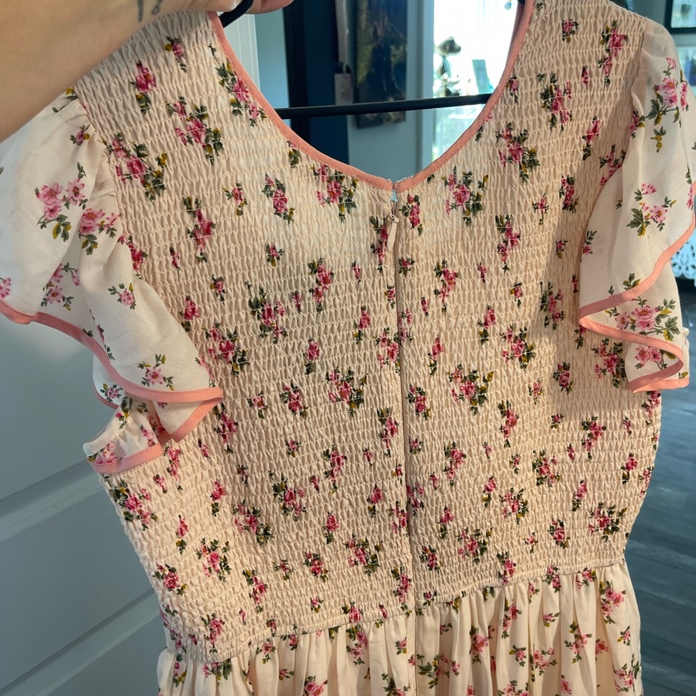 Ivy City Co Pink Ruched Tiered Sundress - Picture 8 of 8